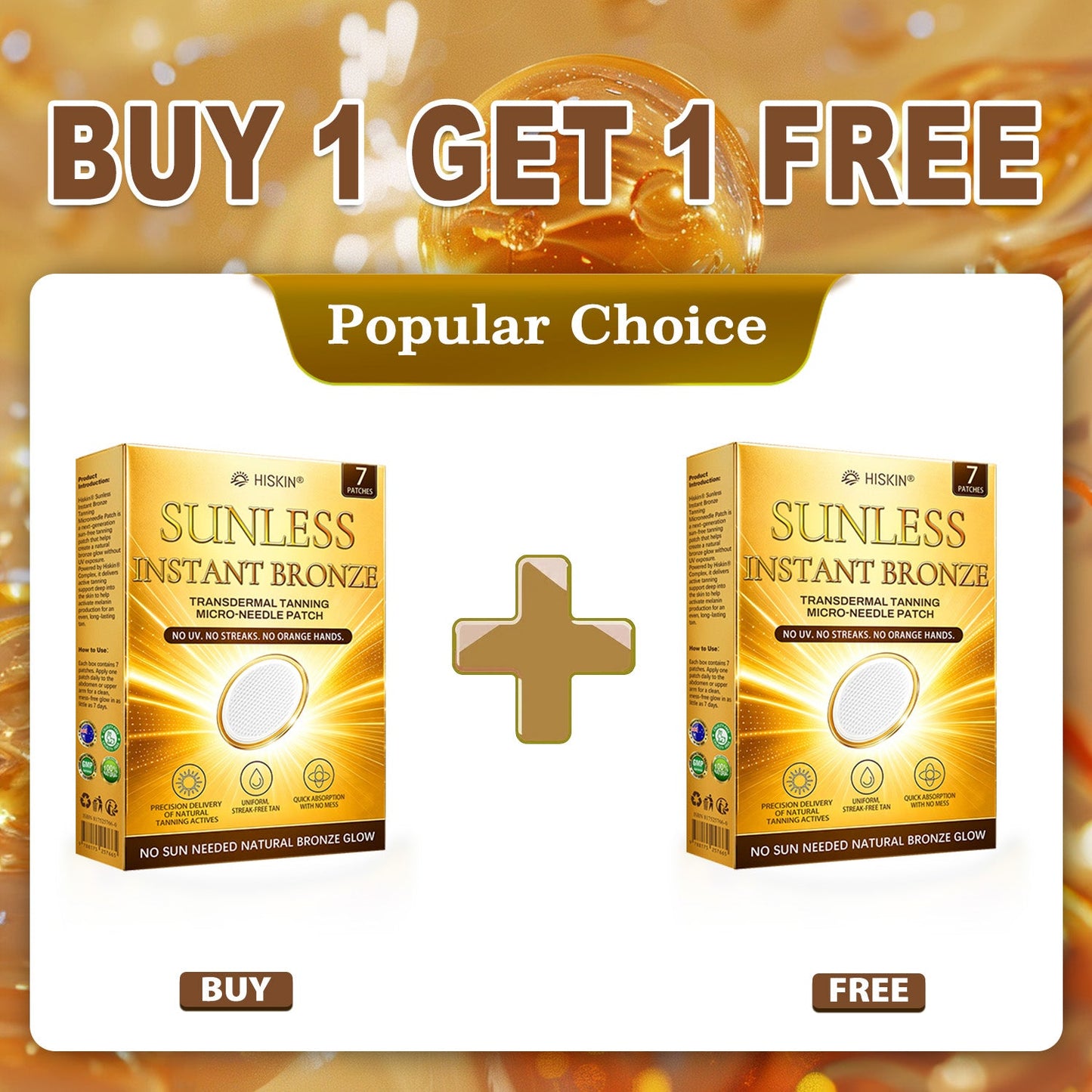 One last chance! Unlock this exclusive Hiskin® Sunless Glow Patch at 90% OFF🔥 Achieve a natural-looking bronze glow without UV damage, streaks, or orange tones. 180-day money-back guarantee. Don’t miss out!