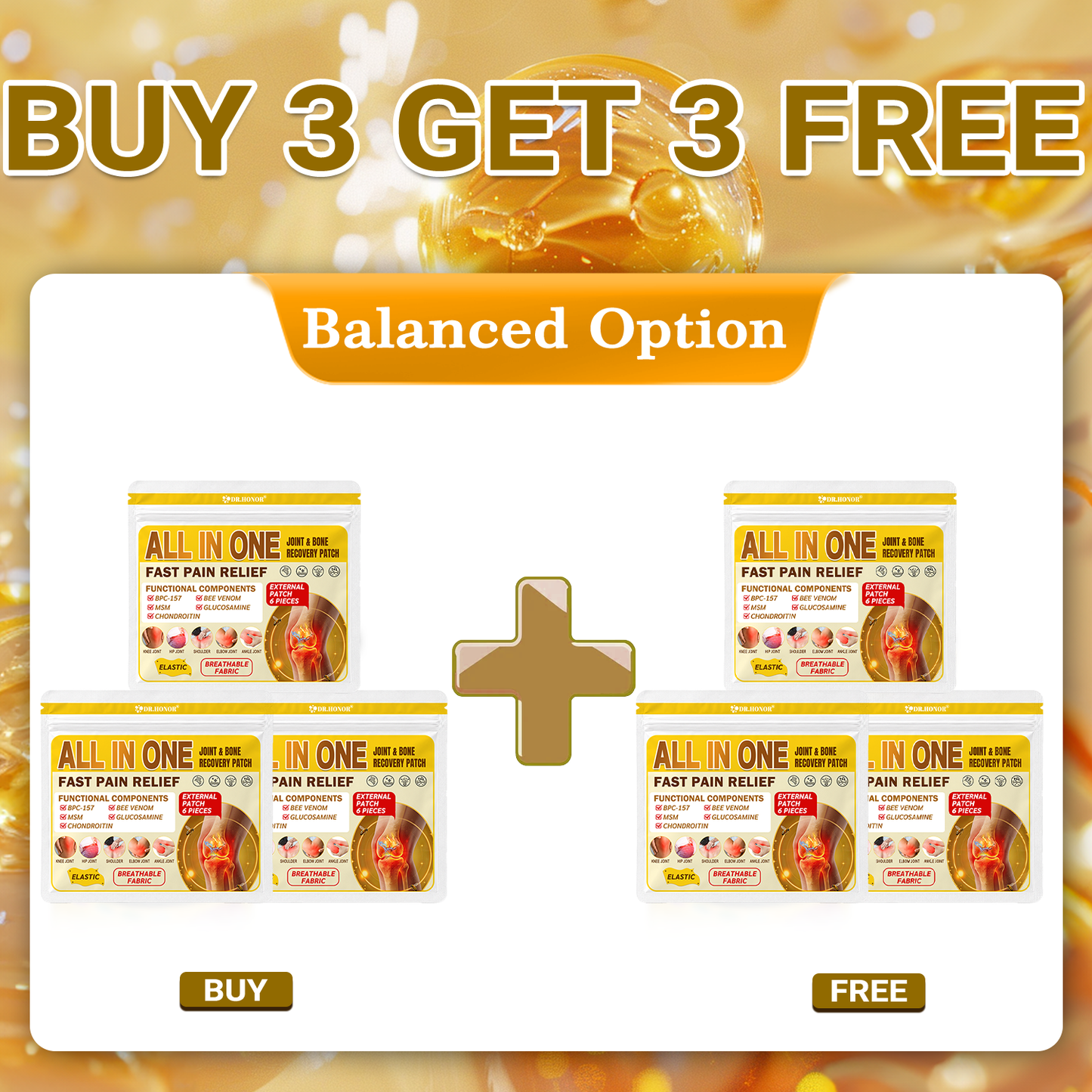 DR.HONOR® All-In-One Joint & Bone Recovery Patch (Specially Designed for Older Adults)