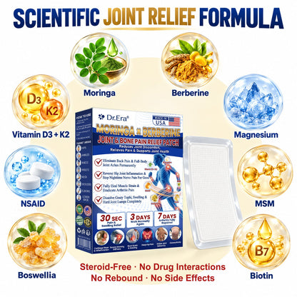 Only 10 Boxes Left! Get an exclusive 90% discount on DR.ERA® Patches today! Experience deep relief from arthritis and joint discomfort in just 1 to 4 weeks. Don’t miss out! Plus, enjoy our risk-free 180-day money-back guarantee.